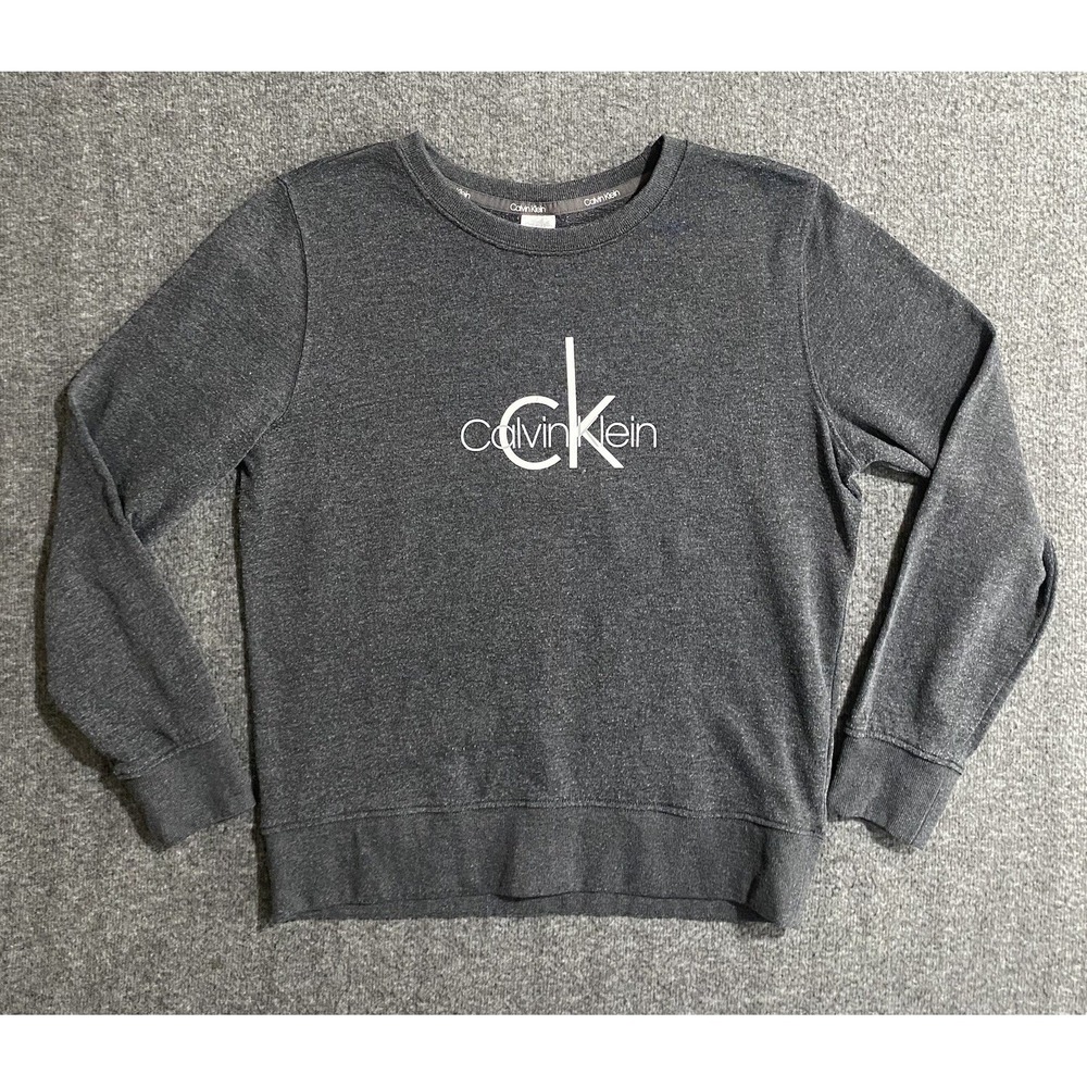 calvin klein Sleepwear long sleeve Shirt Gray Soft Size SP